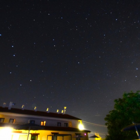 スペインのホテルにて北天の星座