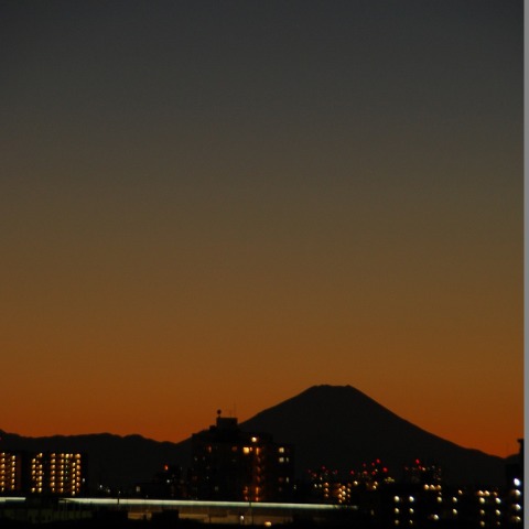 金星・水星の接近と富士山