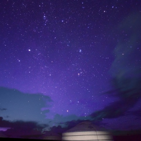 ゲルと昇る冬の星座
