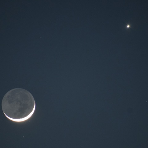 月と金星の接近2023/2/22