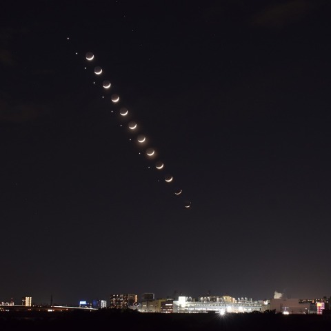 月と金星の接近2023/4/23