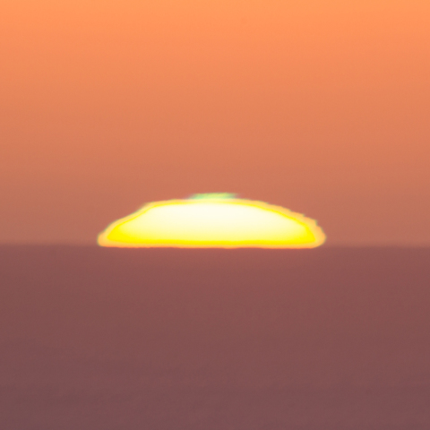 初日の出のグリーンフラッシュ