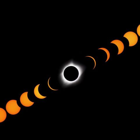 アメリカ皆既日食経過