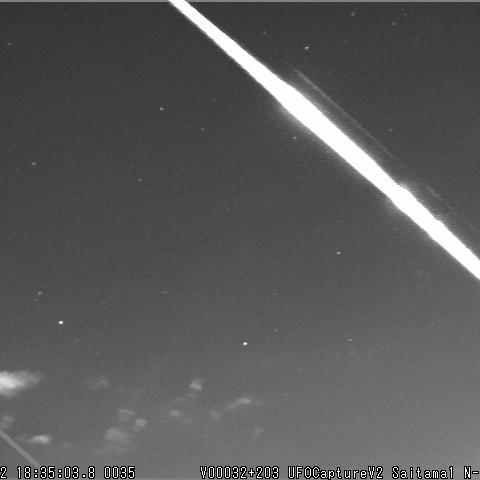 長径路の分裂低速火球