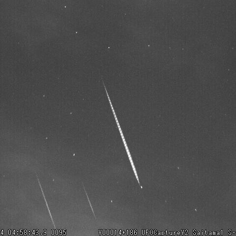 しぶんぎ座流星群の３流星