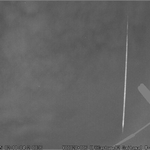 ２０１４年５月５日の水がめ群の－３等の流星