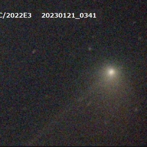 １月２1日のズィーティーエフ彗星（C/2022 E3）