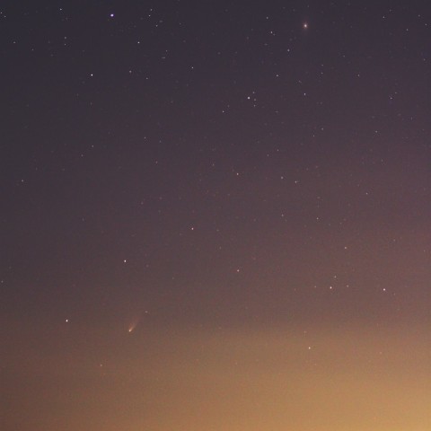 パンスターズ彗星とアンドロメダ銀河