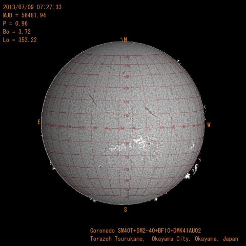 ７月９日の太陽