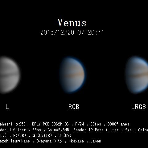 １２月２０日の金星