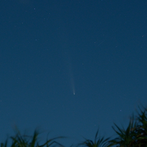 沖縄本島南岸・アトラス彗星（10/18）