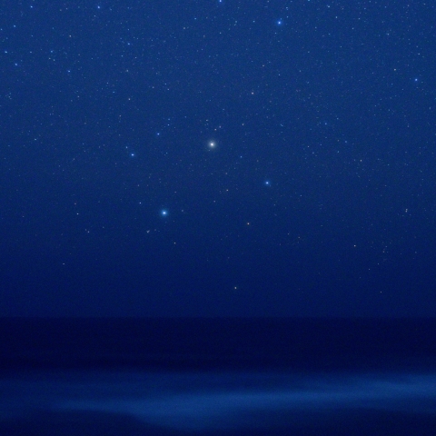 沖縄本島の南十字星