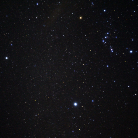 冬の大三角形とオリオン座