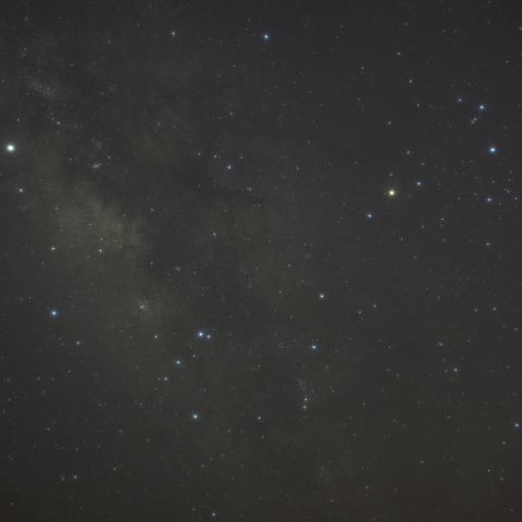 土星といて座・さそり座・天の川