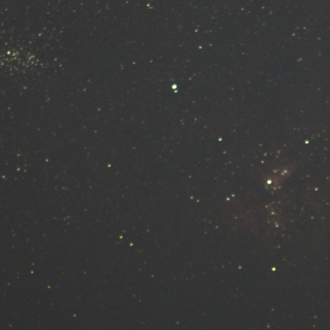 エータカリーナ星雲（沖縄本島から）