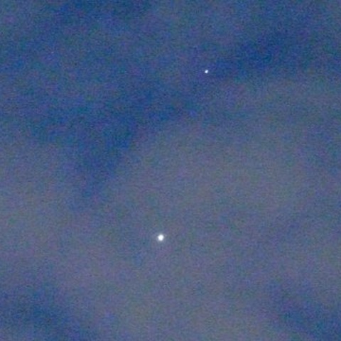 金星とレグルス　