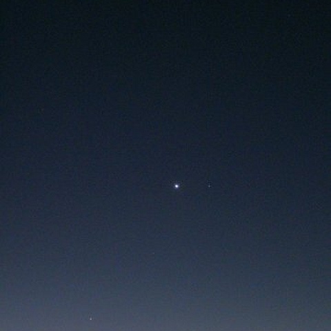 水星の西方最大離角と金星、土星