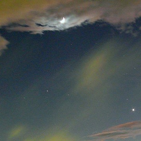 月と金星にアンタレス