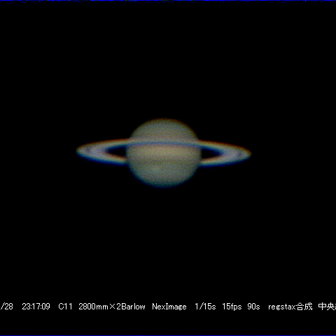 3月28日の土星