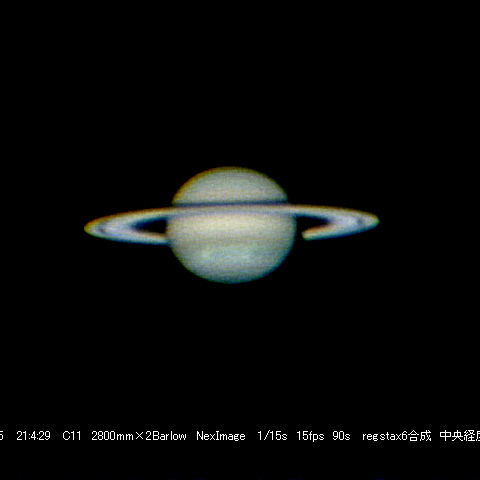 5月25日の土星