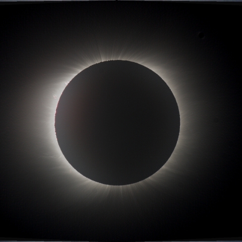 皆既日食・第3接触直前