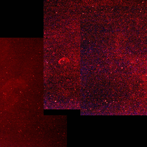 サドルからチュウリップ星雲パノラマ300mm