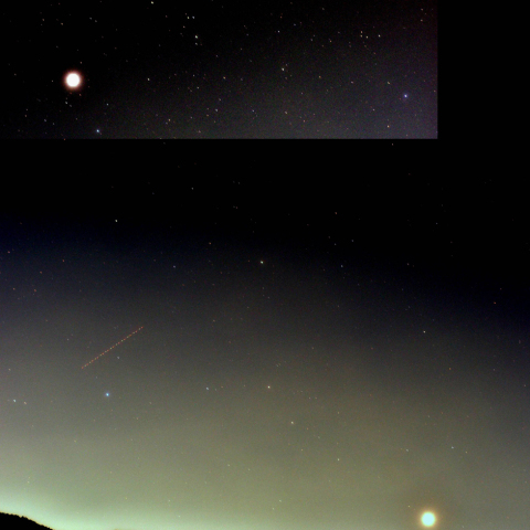 ふたご座に木星と金星
