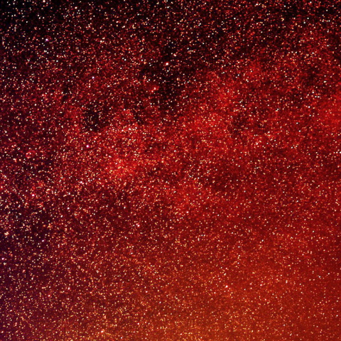 白鳥座星雲と星の密集