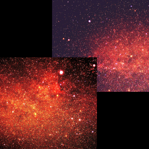 IC1396からサドル周辺密集する星雲と星