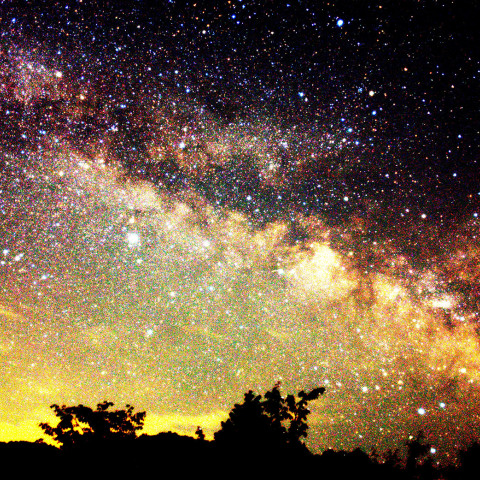 来た天の川のいて座