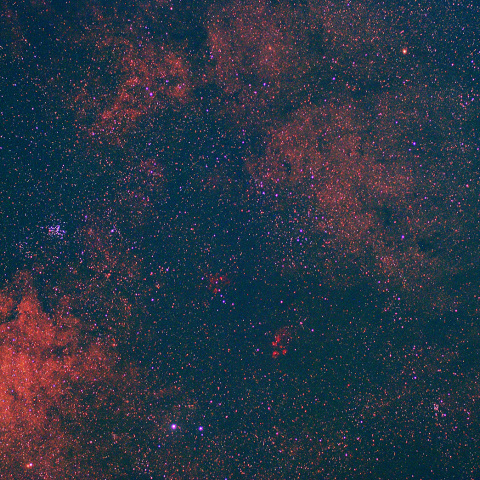 彼岸花　出目金星雲　M6  M7