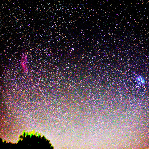 スバルとカリフォルニア星雲昇る