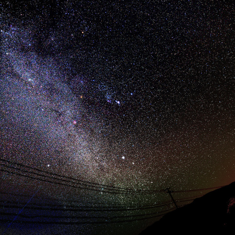 御杖牧場の天の川