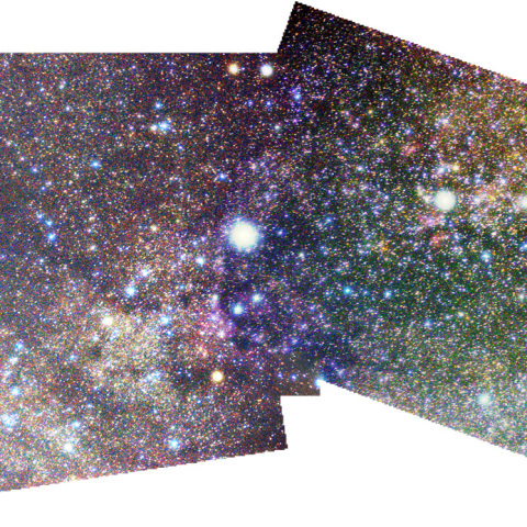 はくちょう座NGC7000とIC1318周辺パノラマ