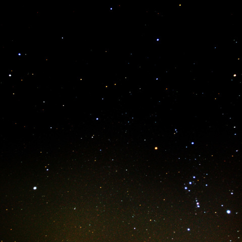 冬のダイヤモンドと大三角