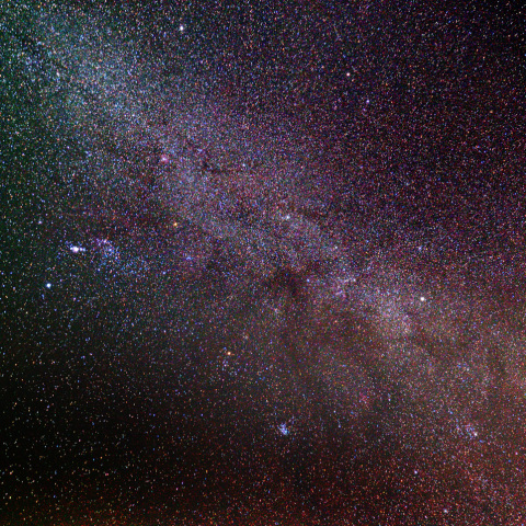 天の川と冬のダイヤモンド