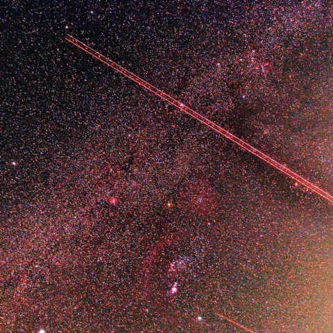 天の川オリオン座周辺