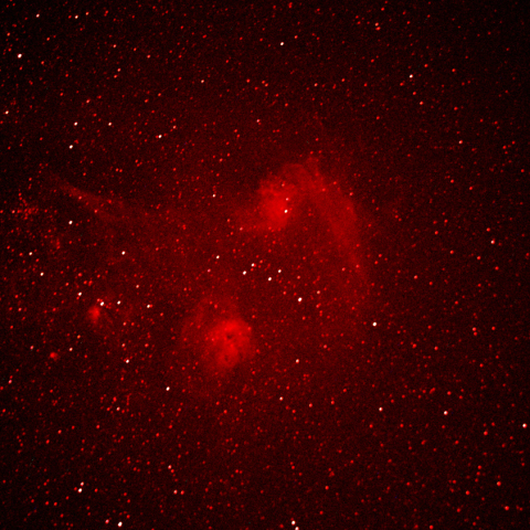 IC405マガタマ星雲とIC410