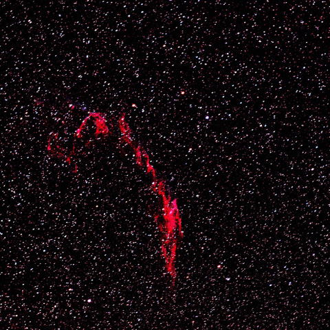 はくちょう座NGC6992網状星雲