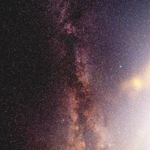 立ち昇る天の川