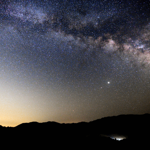 みつえ牧場の天の川