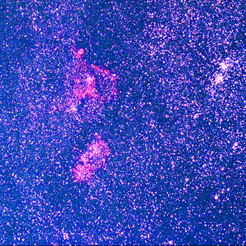 ペルセウス座二重星団とハート、ソウル星雲