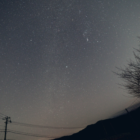天の川オリオン座