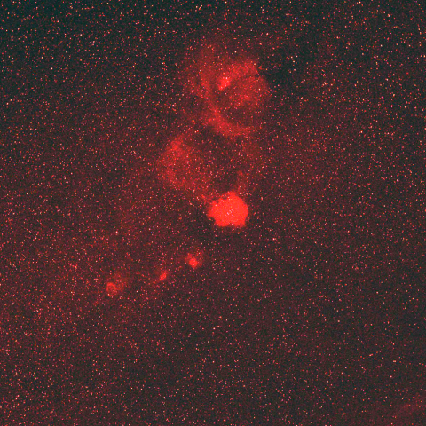 バラ星雲と周辺の散光星雲