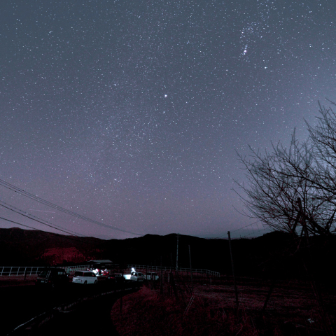 宵のオリオン天の川