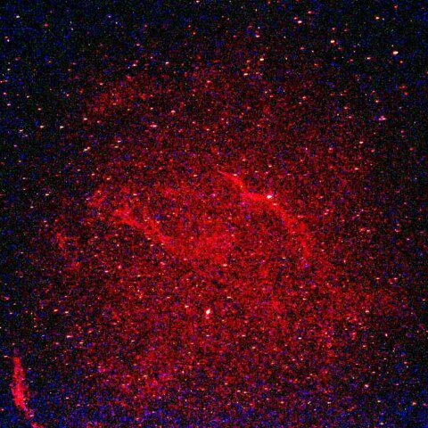 網状星雲と白鳥座バーナード