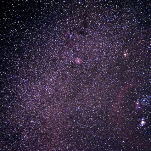 バラ星雲とオリオン座