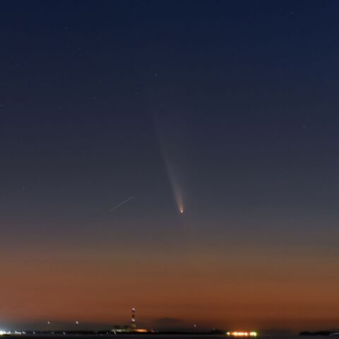 10月13日夕刻の紫金山・アトラス彗星