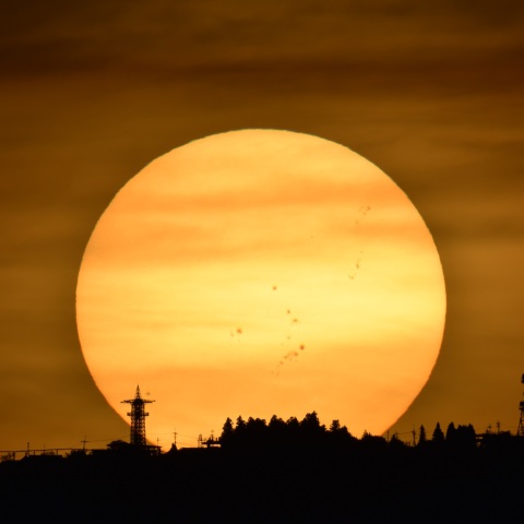 生駒山からの日出 (2024/07/29)