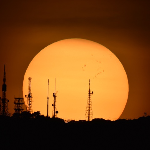 生駒山からの日出 (2024/08/01)